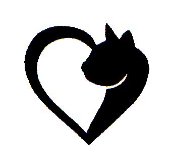 Precut Vinyl Stencils - Cat Heart